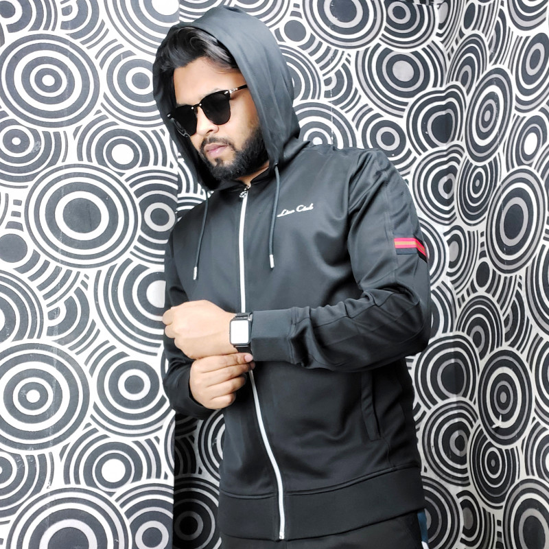 Black Stylish Hoodie For Men