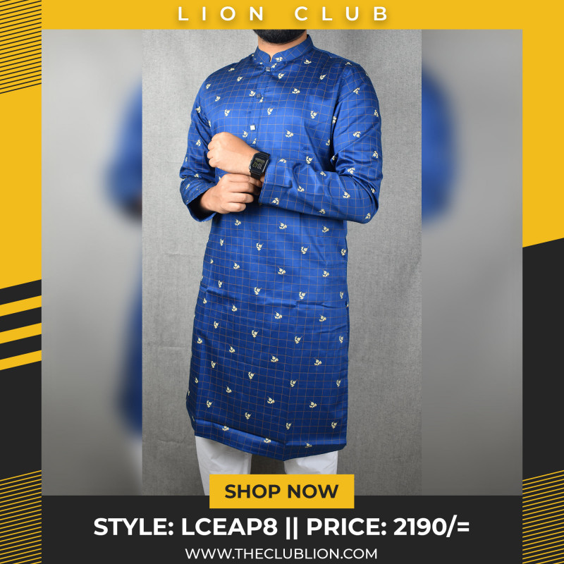 Buy Men's Stylish Printed Cotton Panjabi